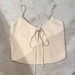 A.L.C. Cream Tie-Front Camisole tank top NWT size M crop top